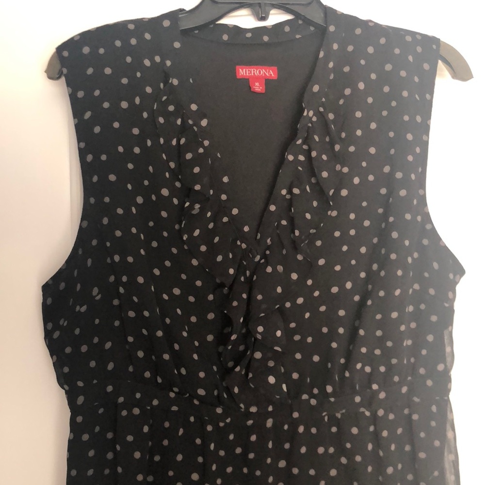 Women’s Merona black and gray sleeveless dress